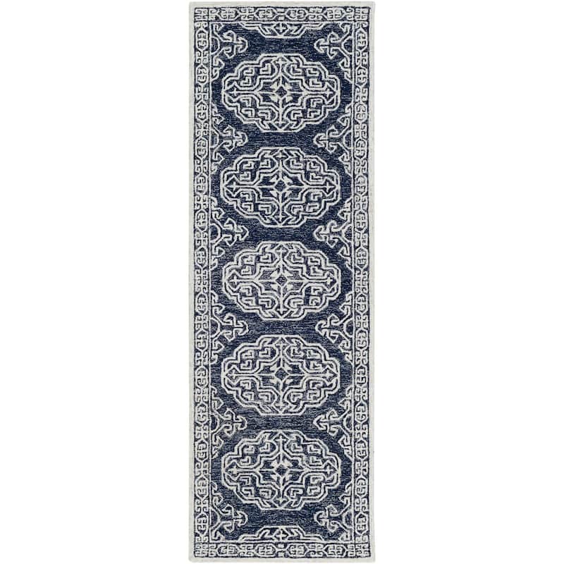 Livabliss Granada Handmade Medallion Wool Area Rug