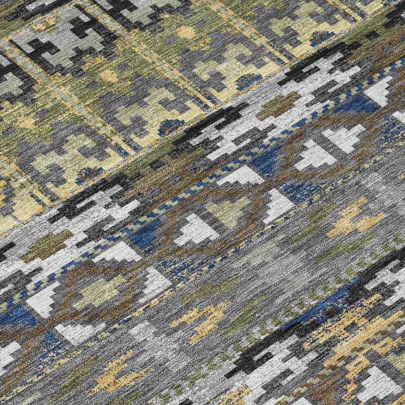 Machine Washable Indoor/ Outdoor Global Haswell Chantille Rug