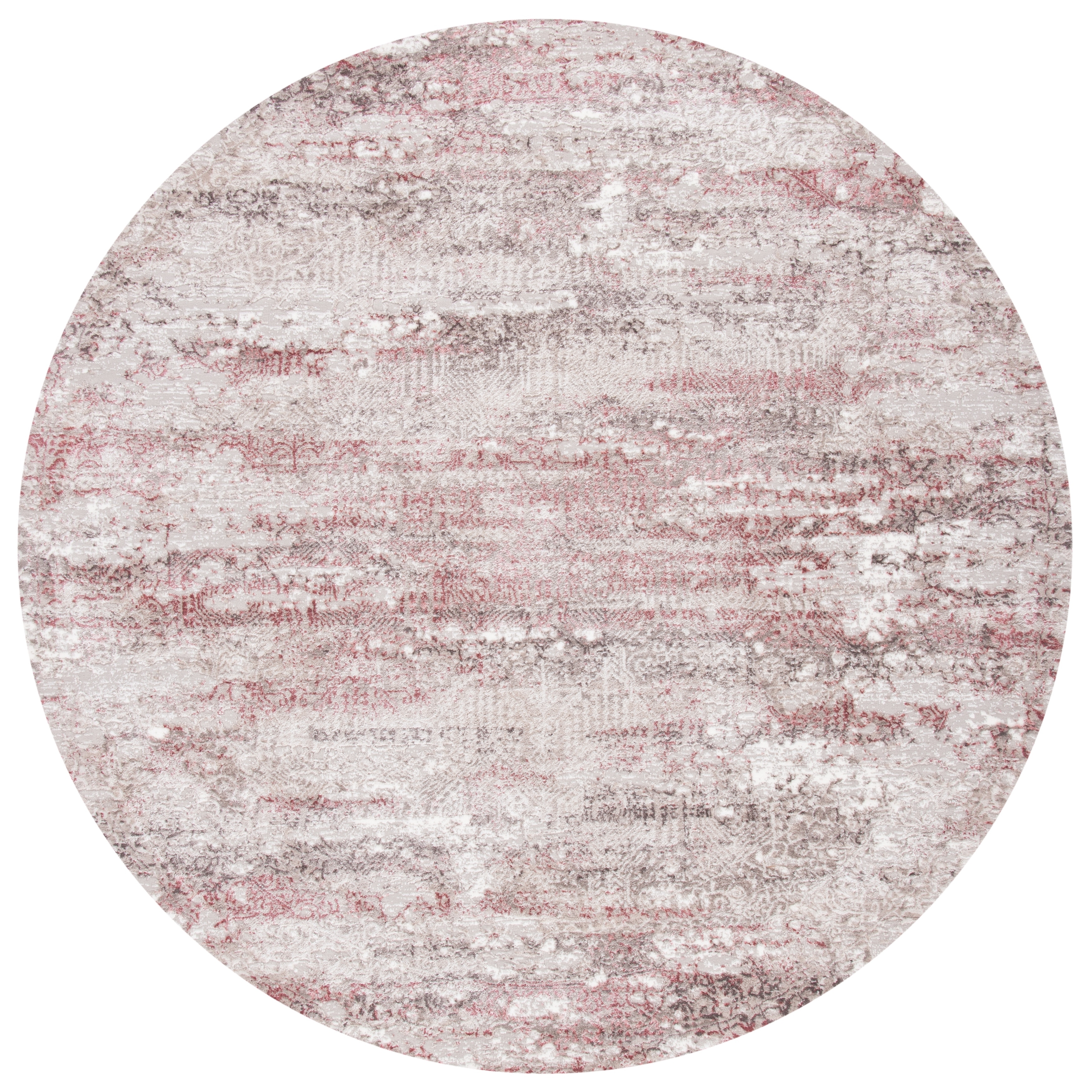 Safavieh Meadow Collection MDW585B Modern Abstract Runner Pink Beige 2' x 8'