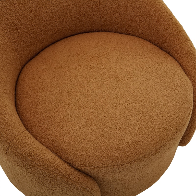 35" Wide Upholstered Swivel Accent Barrel Chairs (Set of 2)