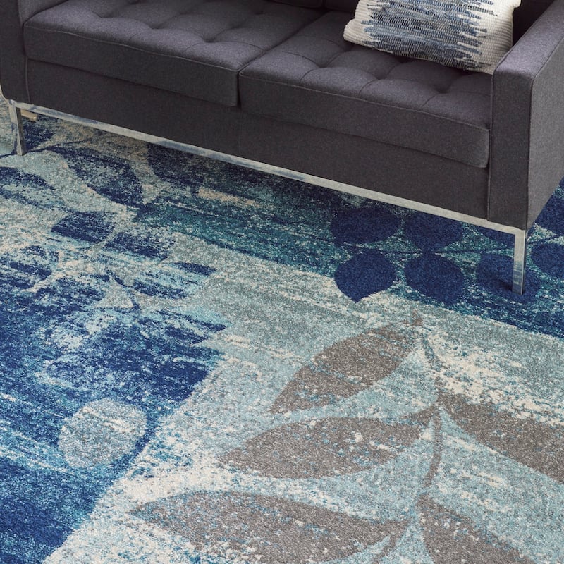 Nourison Tranquil Floral Leaves Area Rug