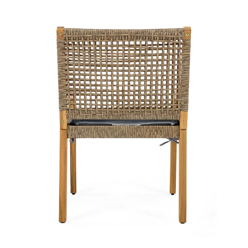 Christopher Knight Home- Elowen Acacia Wood Outdoor Dining Chair