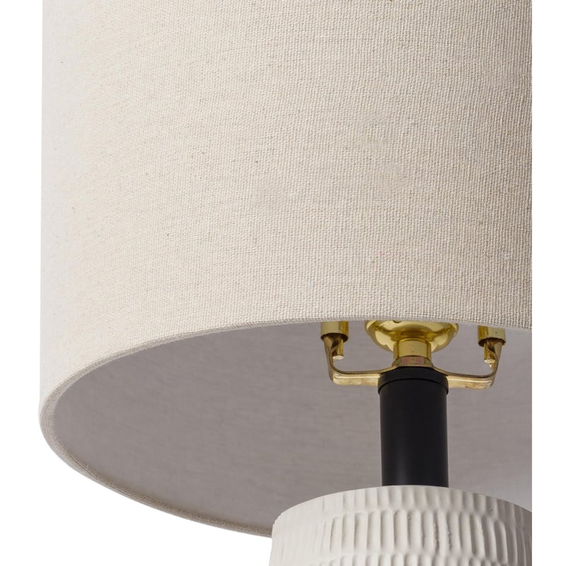 Leipzig Classic Textured Resin Tall Table Lamp - 21"H x 10"W x 10"D