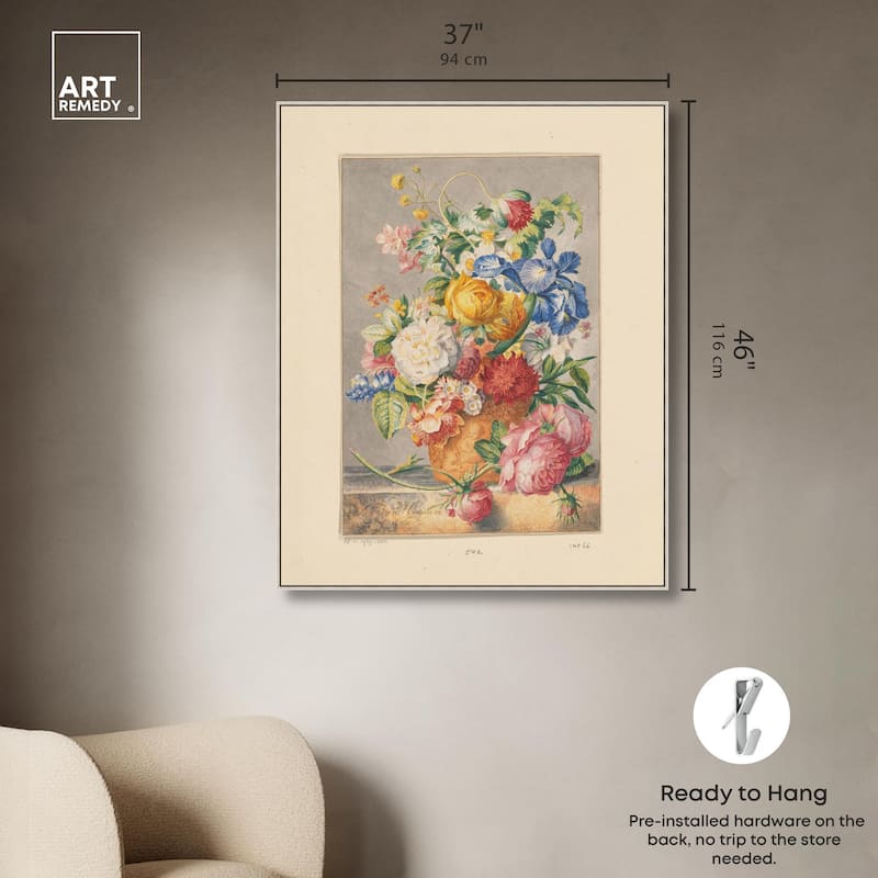 Bloemenstilleven 1777 Canvas by Art Remedy