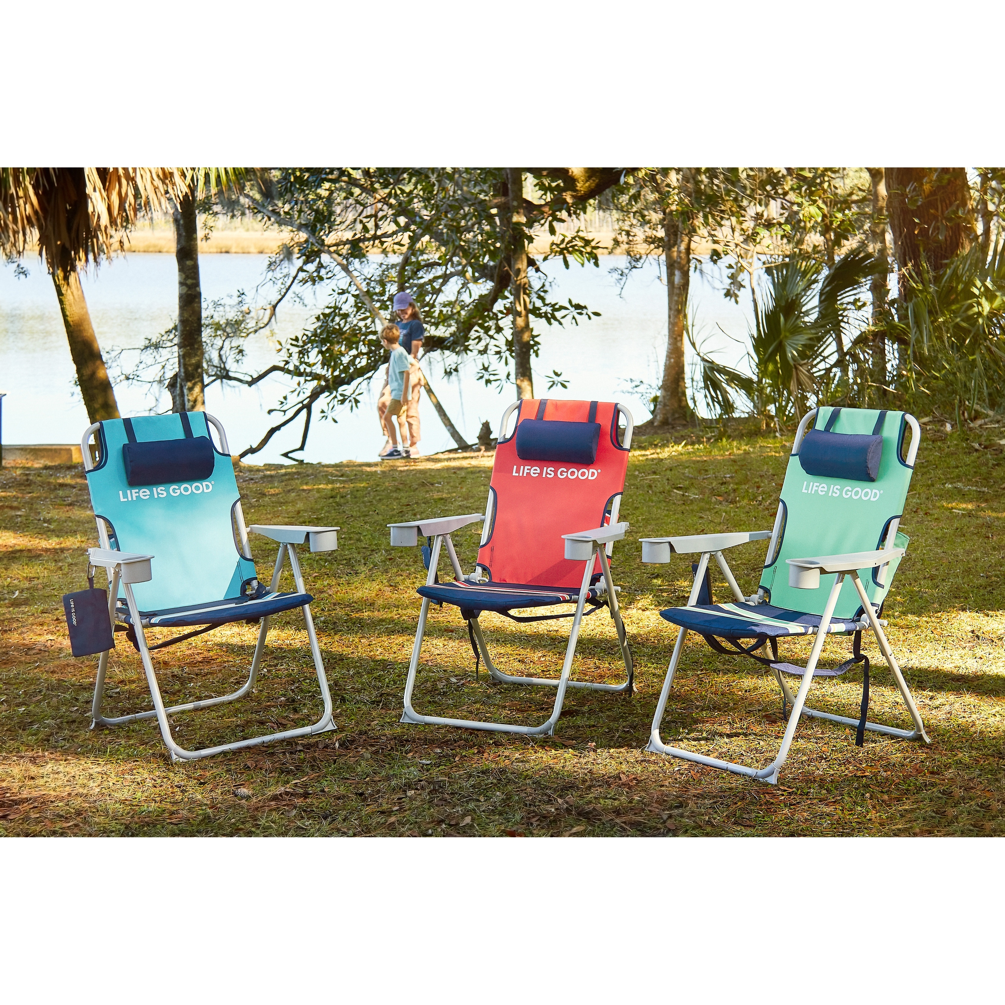 Life Is Good Backpack Lawn Chair with Silver Frame Bed Bath Beyond 33387791