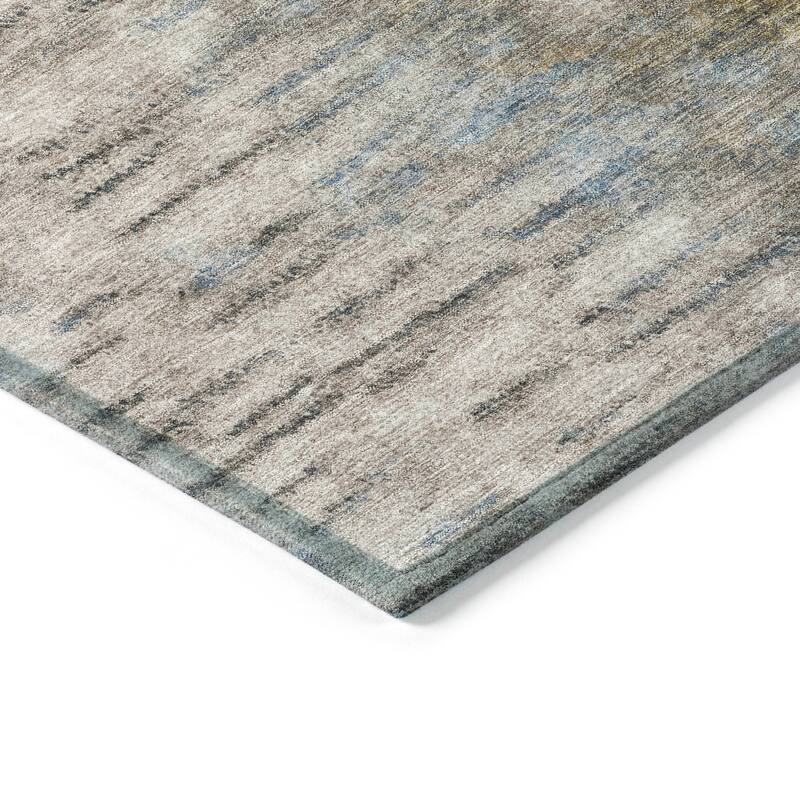 Machine Washable Indoor/ Outdoor Contemporary Ombre Chantille Rug