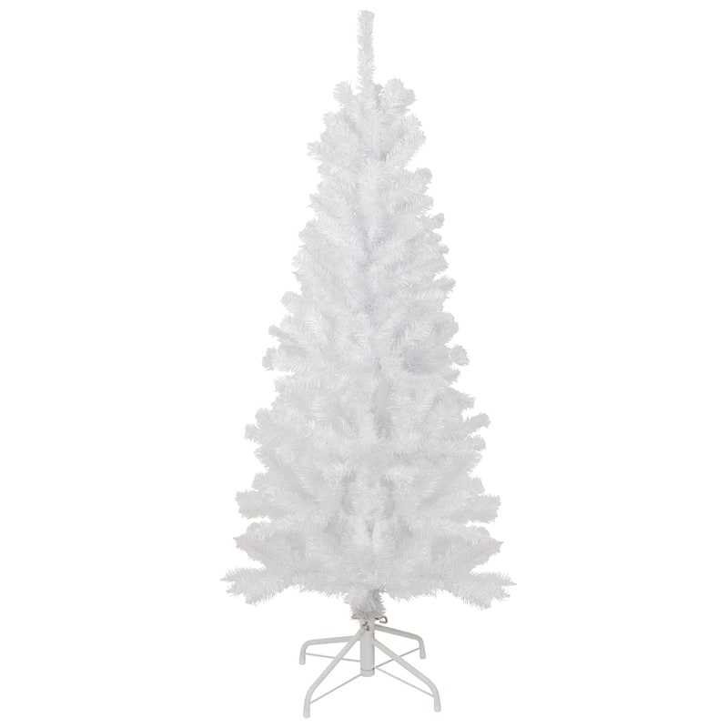 4.5' White Georgian Pine Artificial Pencil Christmas Tree Unlit