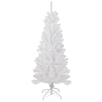 4.5' White Georgian Pine Artificial Pencil Christmas Tree Unlit