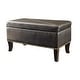 preview thumbnail 3 of 42, Convenience Concepts Designs4Comfort Winslow Storage Ottoman Bench