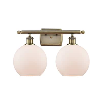 Innovations Lighting 516-2W-12-18 Athens Vanity Athens 2 Light 18"