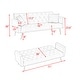 preview thumbnail 10 of 13, 71" Velvet Green Gray Double Sofa Bed