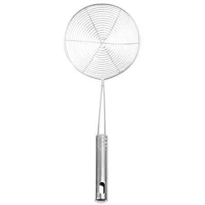 Stainless Steel Mesh Strainer Spider Skimmer Spoon Fry Utensil 6.7"Dia - 15.4"x6.7"x2"(L*W*D)