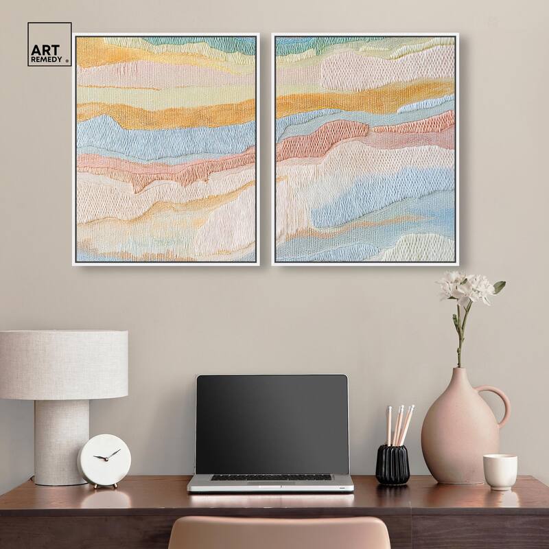 Morning Calm III Canvas Set of 2 by Art Remedy