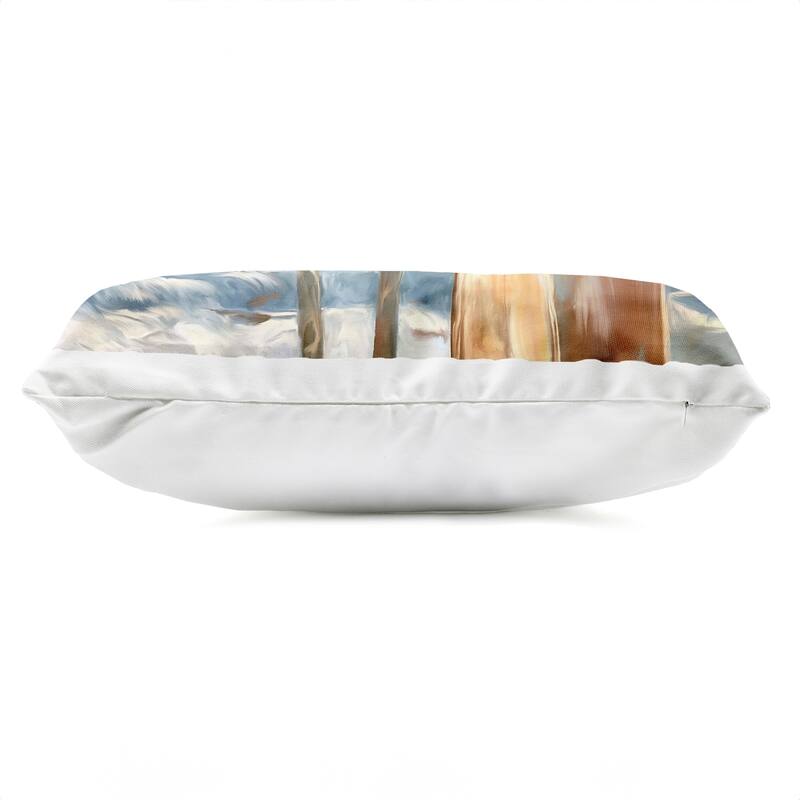 Stupell Warm Tropical Surfboards Printed Outdoor Throw Pillow Design by Ramona Murdock