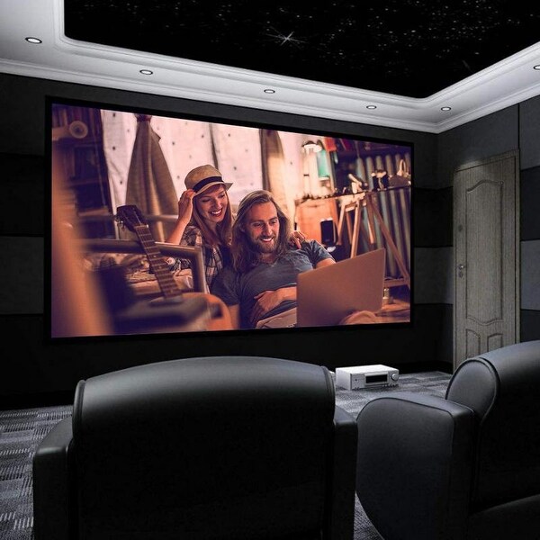 100"/120" 16:9 HD Home Theater Fixed Velvet Frame Projector. Opens flyout.