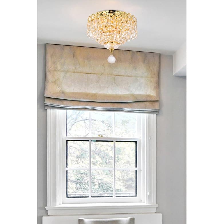 Fleur Illumination 3 light Gold Flush Mount