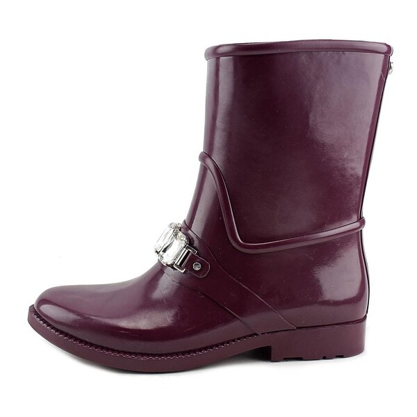 michael kors rain boots purple