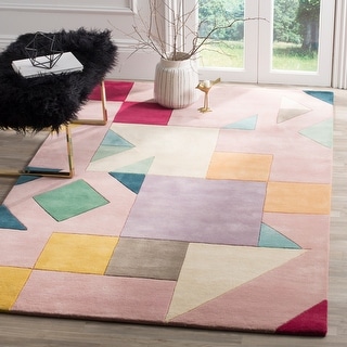 SAFAVIEH Handmade Fifth Avenue Candida Mid-Century Modern Wool Rug