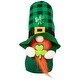 preview thumbnail 2 of 4, Plaid Gnome with Shamrocks St. Patrick's Day Decoration - 7"