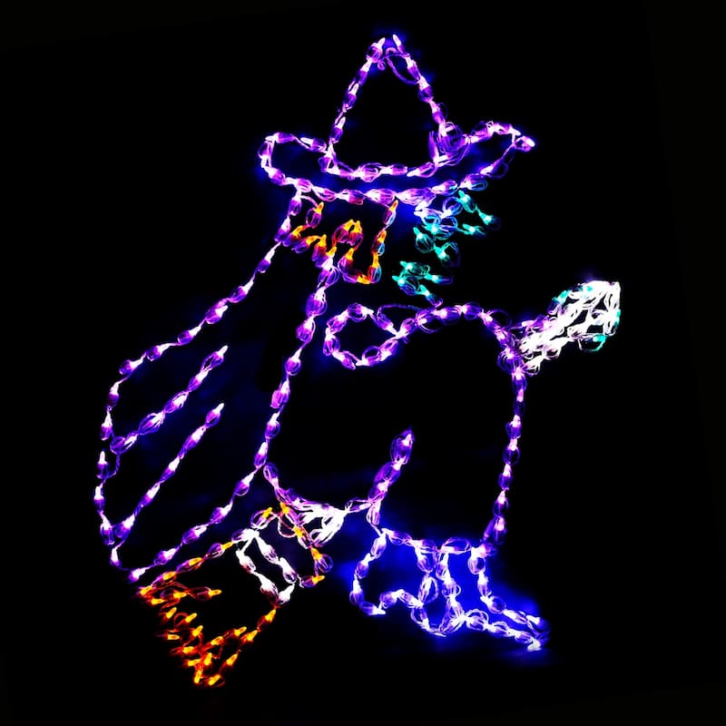 Halloween LED Flying Witch 46 inches