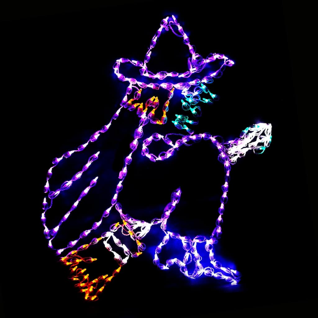 Halloween LED Flying Witch 46 inches
