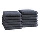 preview thumbnail 31 of 184, 100% Cotton Acacia Collection Ultra Absorbant Popcorn Bath Towels Washcloth (Pack of 12) - Stone Blue
