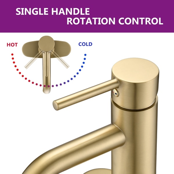 YASINU Bathroom Sink Faucet Single Handle Faucet - Bed Bath