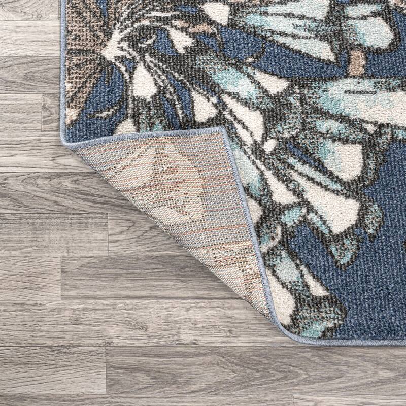 JONATHAN Y Dizi Modern Botanical Flower Area Rug