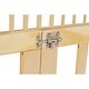 preview thumbnail 15 of 58, Twin Over Twin Bunk Bed with Slide,Ladder,Door,Safety Guardrails,Floor