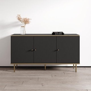 Meble Furniture Camelia 3D 54" Sideboard Buffet Credenza 54.3W x 15.8D x 29.5H Modern European