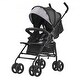 preview thumbnail 6 of 4, Carbon Steel Lightweight Stroller with Canopy, Recline and Foldable Frame - 30.71” L x 19.69” W x 40.94” H Light Grey-Black