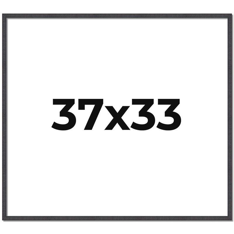 37x33 Frame Brown Solid Wood Picture Frame - Complete Modern Photo