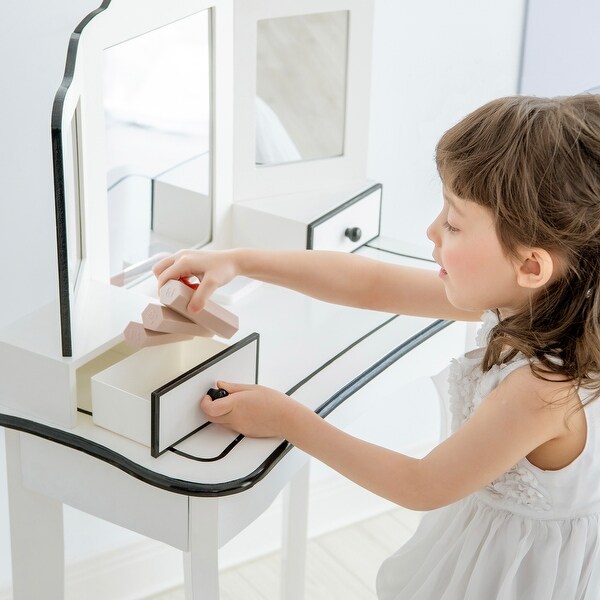 little girl play vanity set