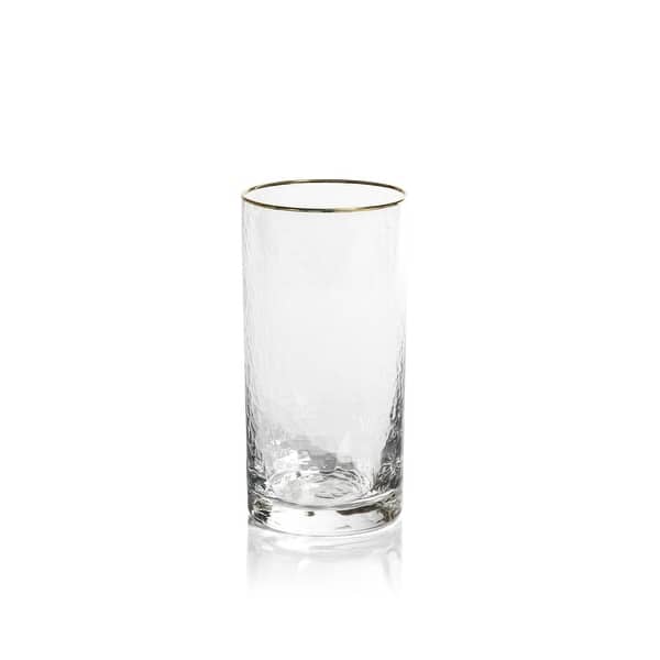 slide 2 of 2, Cappelletti Hammered Highball Glasses, Set of 4