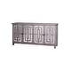 preview thumbnail 5 of 3, Harp & Finial Abbott 4-Door Gray Wash Beveled Mirror Sideboard