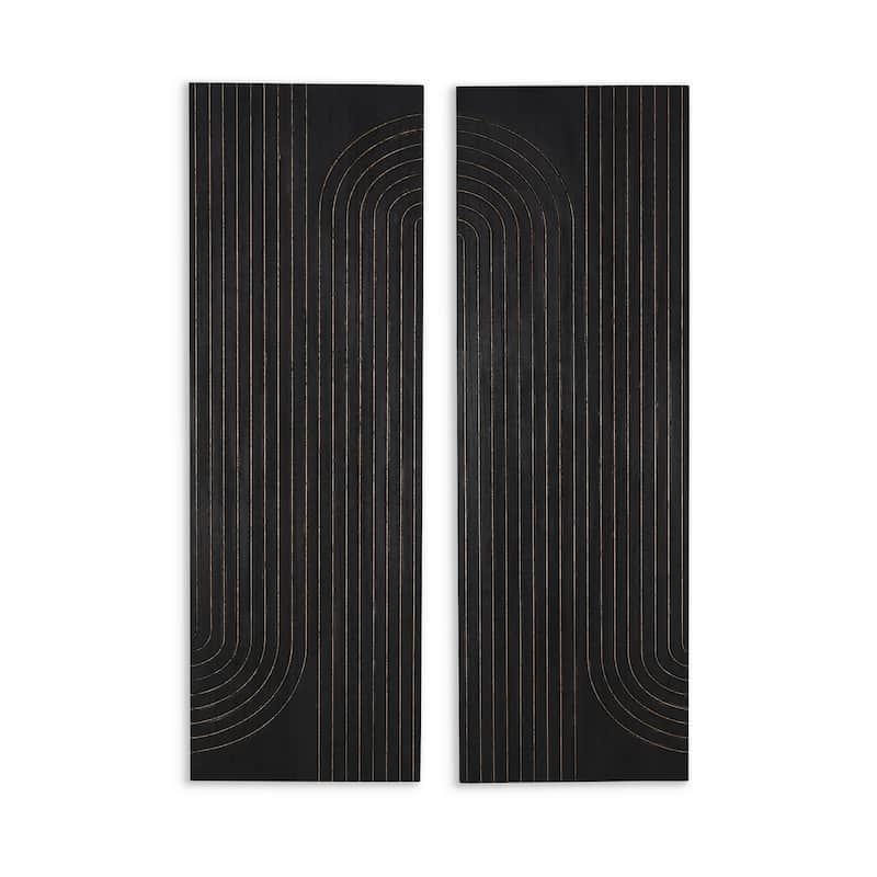 Asher Wood Wall Decor, Set of 2