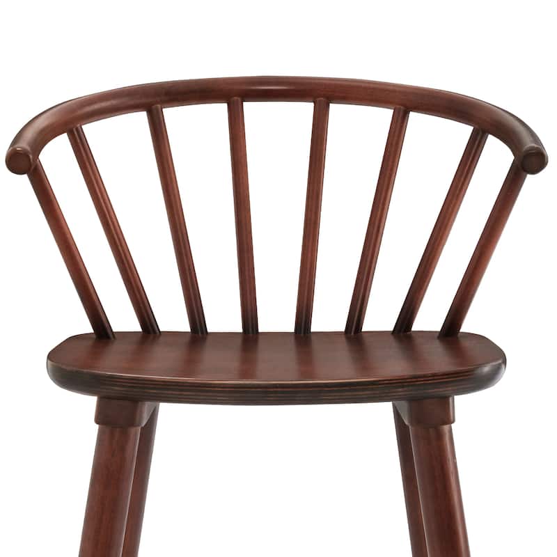 Set of 2/4/6 Wooden Dining Chairs with Spindle Backrest for Kitchen Island