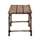 preview thumbnail 7 of 7, Hand-Woven Rattan Side Table or Bench