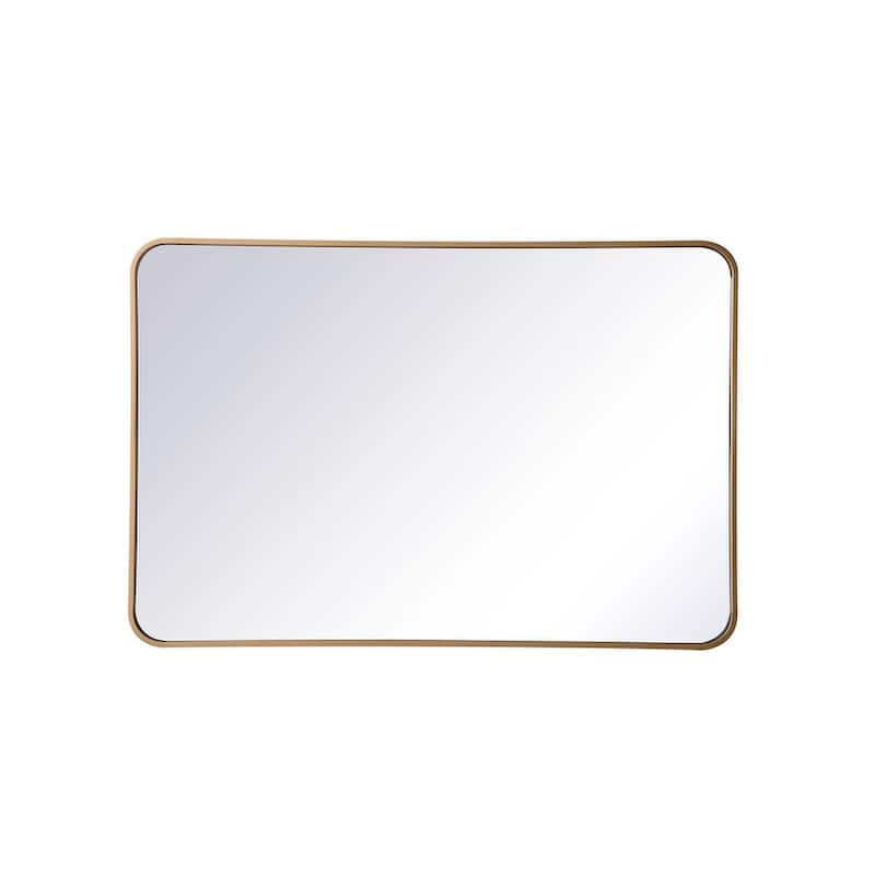 Elegant Lighting MR802740 Evermore 40" W x 27" H Contemporary - Brass