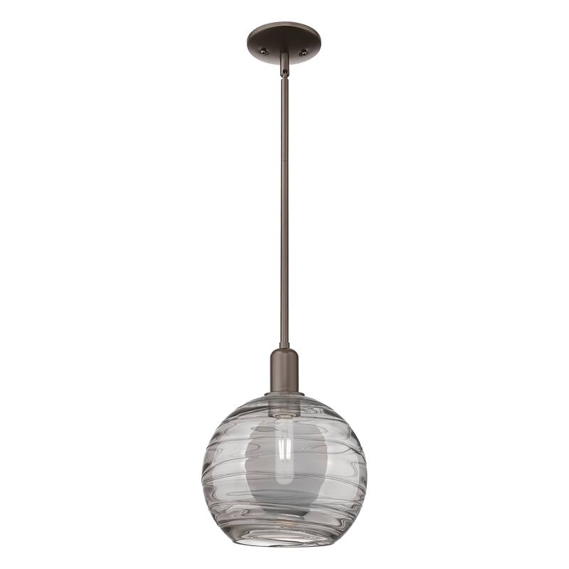 Innovations Lighting Endless Possibilities Arcadia - Athens Deco Swirl - 1 Light 10" Stem Hung Mini Pendant - Oil Rubbed Bronze