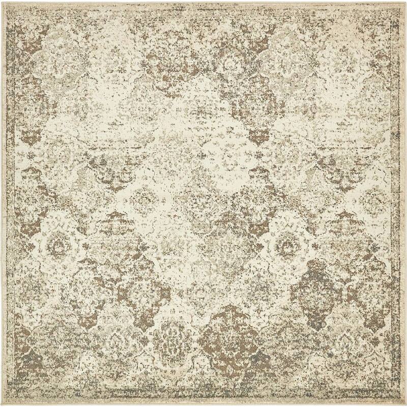 Contemporary Daisy Collection Area Rug