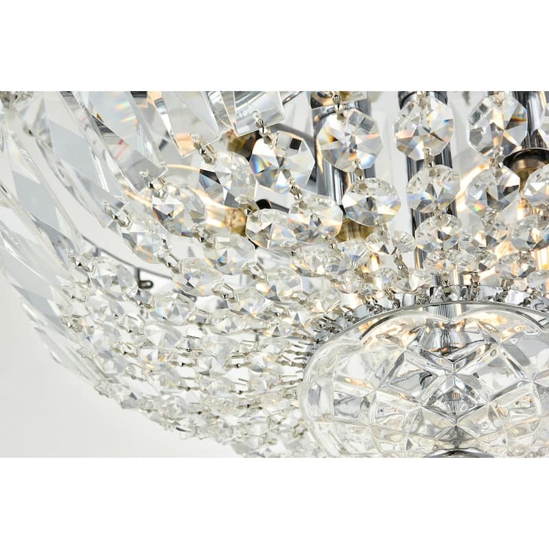 Noah 6-light 16-inch Flush-Mount Chandelier - 16 Inch