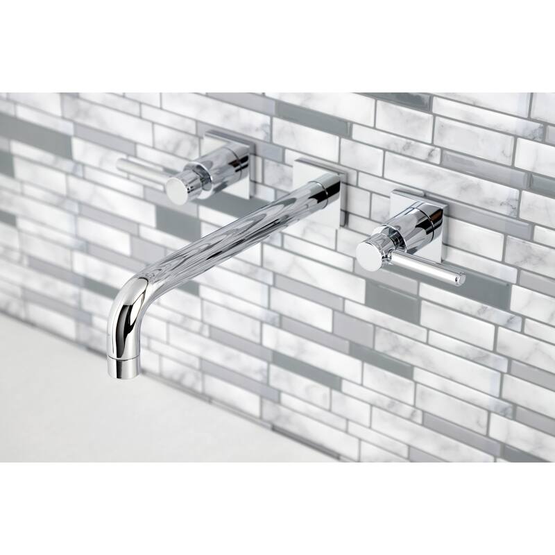Kingston Brass Concord 3-Hole Wall Mount Roman Tub Faucet