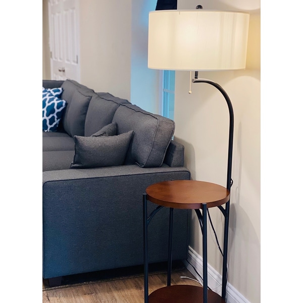 floor lamp end table modern rustic