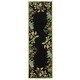 preview thumbnail 13 of 28, SAFAVIEH Handmade Chelsea Danika French Country Wool Rug 2'6" x 10' Runner - Black/Green - Runner