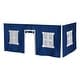 preview thumbnail 4 of 13, Max and Lily Cotton Underbed Curtain Square Blue/White