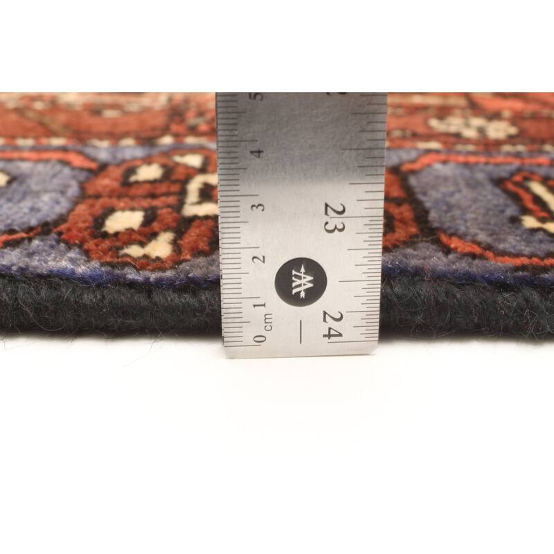 ECARPETGALLERY Hand-knotted Andelz Dark Brown Wool Rug - 3'10 x 4'5