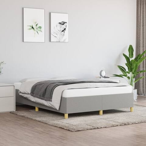 vidaXL Bed Frame King Fabric Double Bed Base Furniture Multi Colors/Sizes