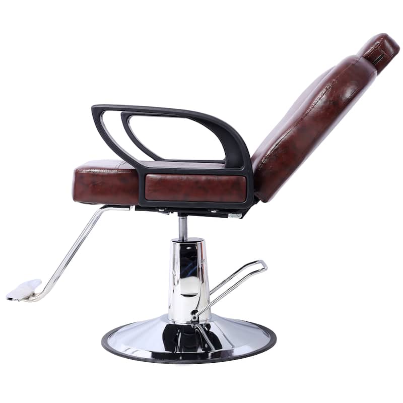 Artist hand Hair Barber Chair,Heavy Duty Hydraulic Spa Furniture Shampoo Reclining Extra Wider Seat Beauty Hair Salon Equipment