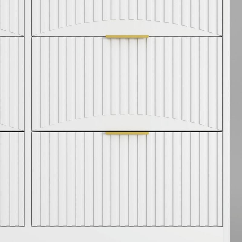 9-Drawer Wooden Dresser, 63" Large Deep Chest of Drawers with Ample Storage